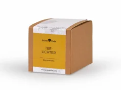 Grüne Erde 18 Teelichter aus Bienenwachs, ohne Duft, 1 Glaseinsatz