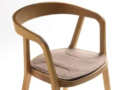 Grüne Erde Asensio Stuhlauflage, inkl. Gitterstoppmatte, 100% SSW - Filz Haselnuss