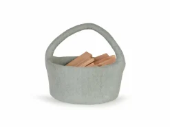 Grüne Erde Aufbewahrungskorb aus Filz klein, , ø 17 cm H 8 cm, 100 % Schurwolle (Schaf)