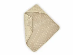 Kinder Grüne Erde Baby-Kapuzenbadetuch Pünktchen, , 80 x 80 cm, 100 % Baumwolle, GOTS