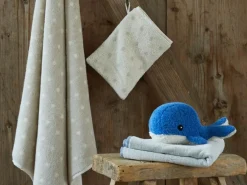 Kinder Grüne Erde Baby-Kapuzenbadetuch Pünktchen, , 80 x 80 cm, 100 % Baumwolle, GOTS