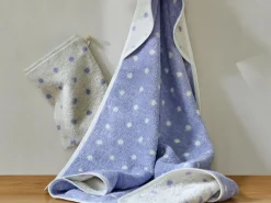 Kinder Grüne Erde Baby-Kapuzenbadetuch Pünktchen, , 80 x 80 cm, 100 % Baumwolle, GOTS