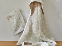 Kinder Grüne Erde Baby-Waschhandschuh Pünktchen, , 17 x 24 cm, 100 % Baumwolle, GOTS