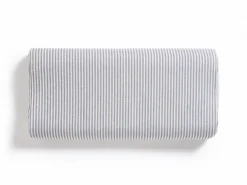 Grüne Erde Überzug für Nackenstützkissen HENRY, blau, 68 x 32 cm höhenverstellbar, 60 % Baumwolle/40 % Leinen