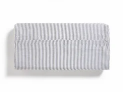 Grüne Erde Überzug für Nackenstützkissen HENRY, blau, 68 x 32 cm höhenverstellbar, 60 % Baumwolle/40 % Leinen