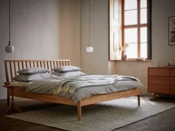 Grüne Erde Bett Almeno mit Sprossen - Betthaupt vertikal, 180 x 200 cm,