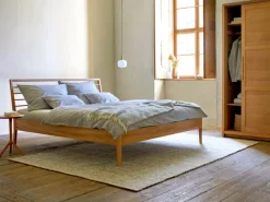 Grüne Erde Bett Almeno mit Sprossen - Betthaupt horizontal, 180 x 200,