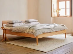 Kinder Grüne Erde Bett Almeno mit Steg - Betthaupt, 90 x 200, Buche