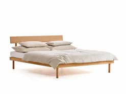 Grüne Erde Bett Jukai Pur, mit Stegbetthaupt, inkl. integriertem Lattenrost, 160 x 200 cm,