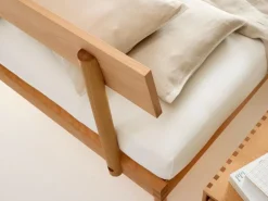 Grüne Erde Bett Jukai Pur, mit Stegbetthaupt, inkl. integriertem Lattenrost, 160 x 200 cm,