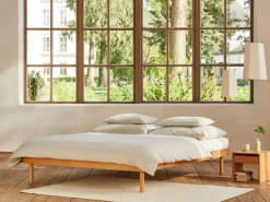 Grüne Erde Bett Jukai Pur, ohne Betthaupt, inkl. integriertem Lattenrost, 160 x 200 cm,