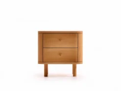 Grüne Erde Bettkästchen Tonda, B45,2 x T 44,3 x H 45 cm, 2 Laden,