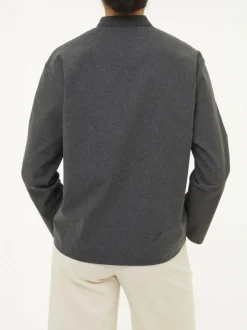 Grüne Erde Bluse aus Bio-Baumwolle, 02 anthrazit melange, 38, GOTS