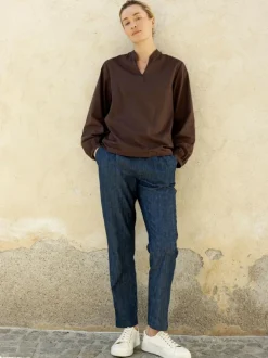 Grüne Erde Bluse aus Bio-Baumwolle, , 38, GOTS