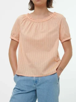 Grüne Erde Bluse aus Bio-Baumwolle, 25 peach, S, GOTS