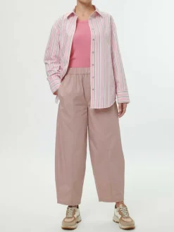 Grüne Erde Bluse aus Bio-Baumwolle, 41 rose/multistreif, 38, GOTS