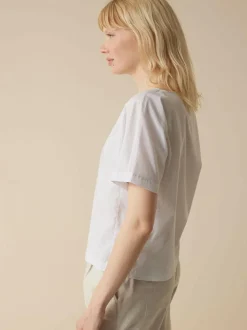 Grüne Erde Bluse aus Bio-Baumwolle, 82 safari sprenkeldruck, 38, GOTS