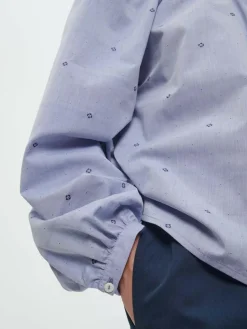 Grüne Erde Bluse aus Bio-Baumwolle, 88 vintage-tupfen, 38, GOTS