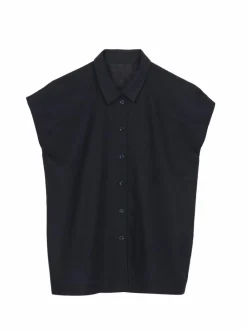 Grüne Erde Bluse aus Bio-Baumwolle und Leinen, , 38, GOTS