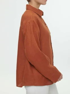 Grüne Erde Bluse aus Bio-Leinen, , 38, GOTS