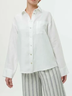 Grüne Erde Bluse aus Bio-Leinen, , 38, GOTS