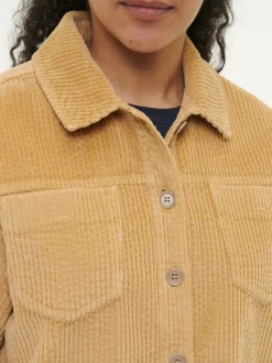 Grüne Erde Blusenjacke Cord aus Bio-Baumwolle, , 38, GOTS