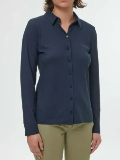 Grüne Erde Blusenshirt Langarm aus Bio Baumwolle, , 38, GOTS