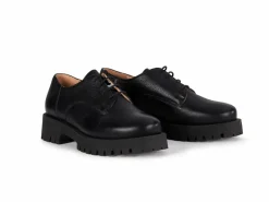 Grüne Erde Budapester aus Bio Leder, 01 schwarz, 38