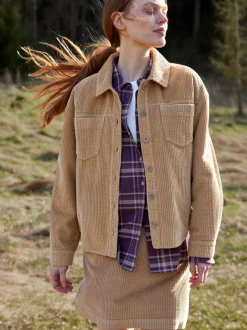 Grüne Erde Cordrock aus Bio-Baumwolle, , 38, GOTS