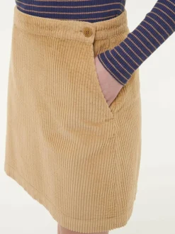 Grüne Erde Cordrock aus Bio-Baumwolle, , 38, GOTS