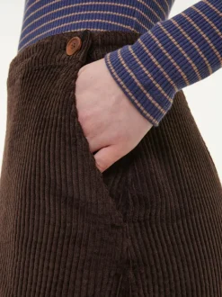 Grüne Erde Cordrock aus Bio-Baumwolle, , 38, GOTS