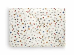 Grüne Erde Deckenüberzug ELODIE, aquarell, 140 x 200 cm, 100 % Baumwolle, Satin, GOTS