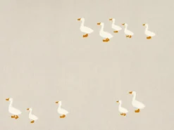 Kinder Grüne Erde Deckenüberzug FREDERIK, sand, 80 x 80 cm, 100 % Baumwolle, Satin, GOTS