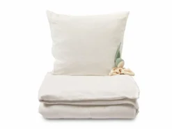 Kinder Grüne Erde Deckenüberzug JULIAN, natur, 80 x 80 cm, 100 % Baumwolle, Jersey, GOTS, VEGAN