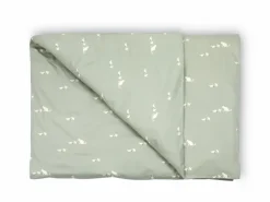 Kinder Grüne Erde Deckenüberzug MIMI, hellgrün, 80 x 80 cm, 100 % Baumwolle, Satin, GOTS