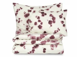 Grüne Erde Deckenüberzug TATIANA, pflaume, 140 x 200 cm, 100 % Baumwolle, Satin, GOTS