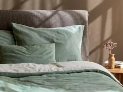 Grüne Erde Deckenüberzug VIGO, , 140 x 200 cm, 100 % Baumwolle, Edelflanell, GOTS