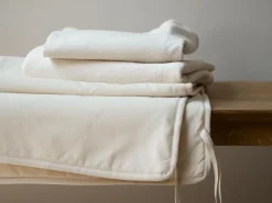 Grüne Erde Doppelstrickauflage 90x200 cm, 100% Baumwolle, mit eingenähten Gummibändern