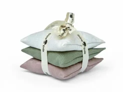 Grüne Erde 3er-Set Lavendelkissen, 8 x 8 cm, Füllung: 100 % Lavendel, Lavendel kbA