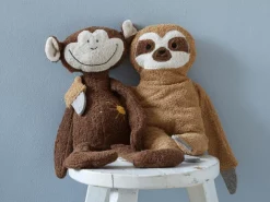 Grüne Erde Faultier Fernando, ca. 50 cm, Bezug: 100 % Baumwolle, Füllung: 100 % Schurwolle (Schaf), GOTS