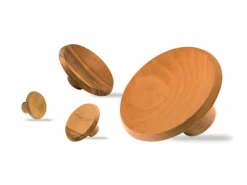 Grüne Erde Garderobenknopf Punto, ø 7 cm,