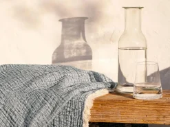 Grüne Erde Glaskaraffe Oase 0,75 l, H 26 cm