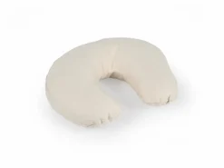 Grüne Erde Halbmond-Nackenkissen gefüllt mit Naturlatexflocken, 37 x 29 x 7 cm