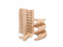 Kinder Grüne Erde Holzbausteine in Buche