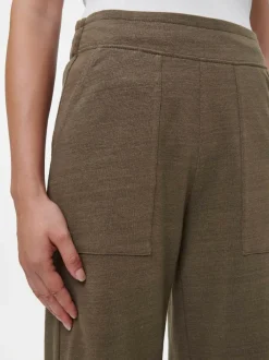 Grüne Erde Hose aus Bio Leinen/Baumwolle, , 38, GOTS