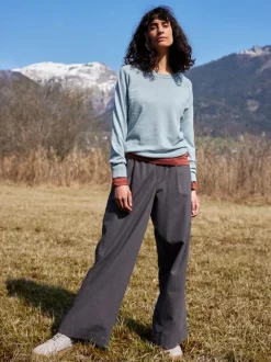 Grüne Erde Hose aus Bio-Baumwolle, 02 anthrazit melange, 36, GOTS