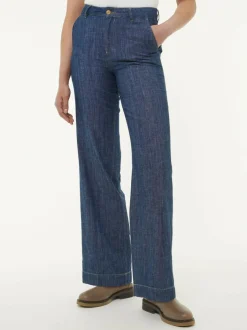 Grüne Erde Hose aus Bio-Baumwolle, 36 dark denim, 38, GOTS