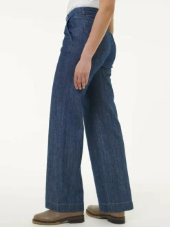 Grüne Erde Hose aus Bio-Baumwolle, 36 dark denim, 38, GOTS