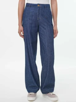 Grüne Erde Hose aus Bio-Baumwolle, 36 dark denim, 38, GOTS