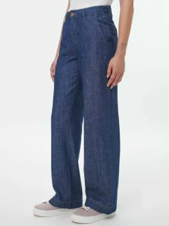 Grüne Erde Hose aus Bio-Baumwolle, 36 dark denim, 38, GOTS